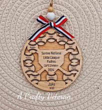 Load image into Gallery viewer, Team Ornament- Baseball/Softball