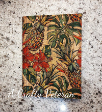 Load image into Gallery viewer, Hibiscus and Pineapple Notepad Holder