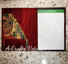 Load image into Gallery viewer, Hibiscus and Pineapple Notepad Holder
