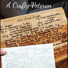 Load image into Gallery viewer, Custom recipe engraved cutting board