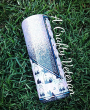 Load image into Gallery viewer, Mountain Dreamin&#39; Vinyl &amp; Glitter  tumbler

