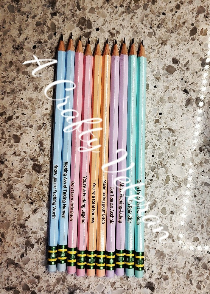 Sweary Pencils- Not intended for Children