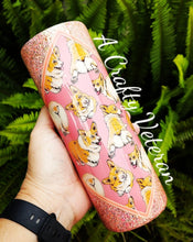 Load image into Gallery viewer, Corgis- Square Vinyl &amp; Glitter tumbler
