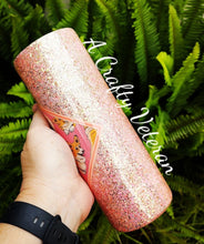 Load image into Gallery viewer, Corgis- Square Vinyl &amp; Glitter tumbler
