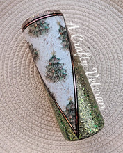 Load image into Gallery viewer, Christmas Trees- Vinyl and Glitter Tumbler
