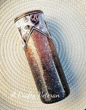 Load image into Gallery viewer, Fishnet Ghost 20oz- Vinyl and Glitter Tumbler
