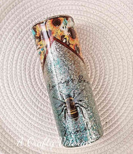 Load image into Gallery viewer, Always Bee Kind 20oz- Vinyl and Glitter Tumbler
