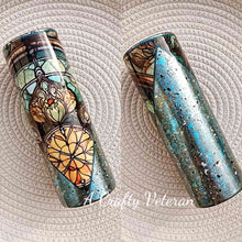 Load image into Gallery viewer, Stained Glass Ceiling 20oz- Vinyl and Foils Tumbler
