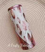 Load image into Gallery viewer, Feathers 20oz- Vinyl and Foils Tumbler- Tri
