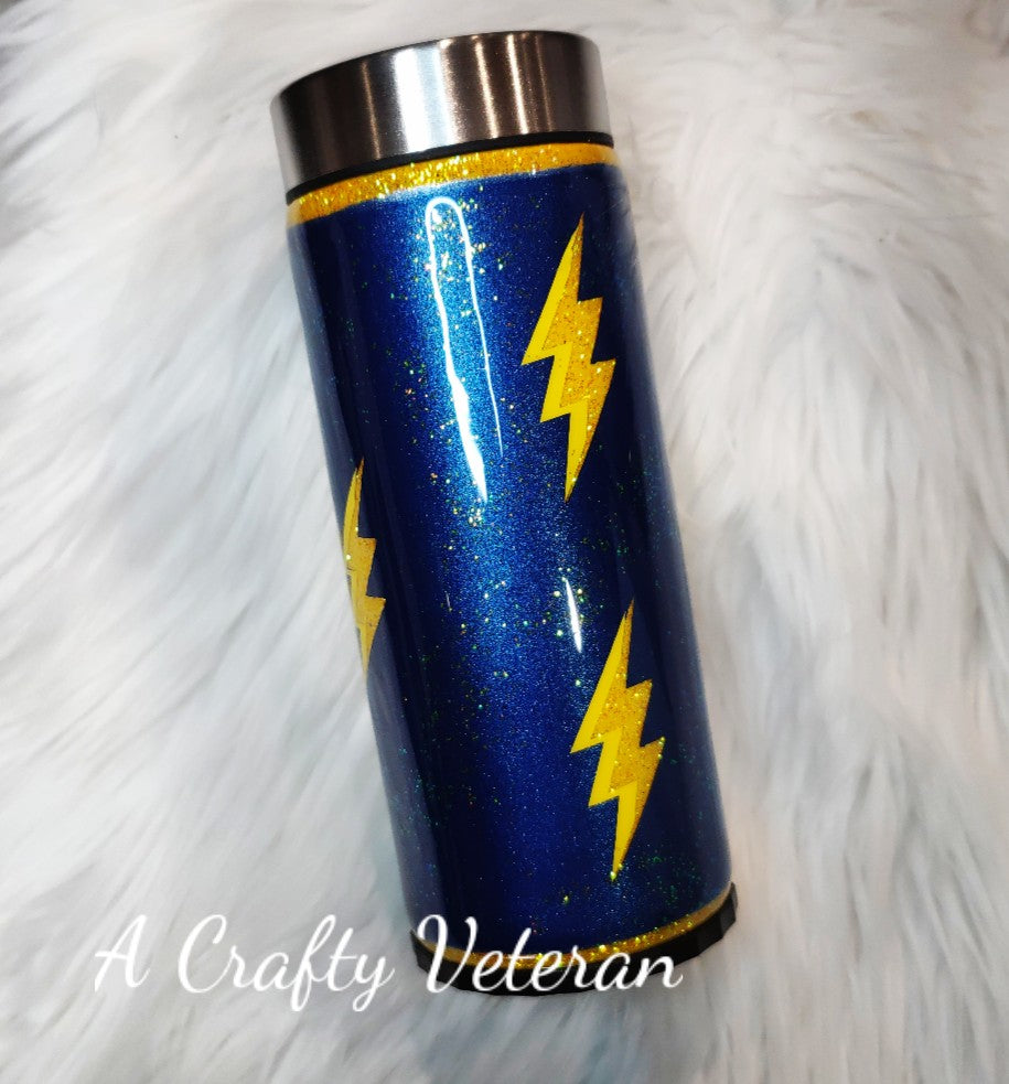 12oz Bolts Skinny Can Cooler