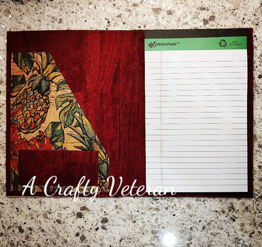 Hibiscus and Pineapple Notepad Holder